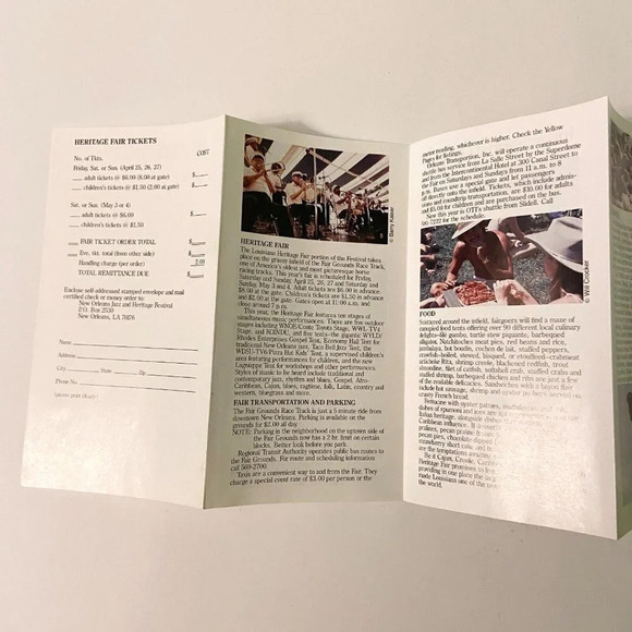 Vintage New Orleans Tour Brochure Mississippi River Cruise and Jazz Festival - Picture 13 of 15